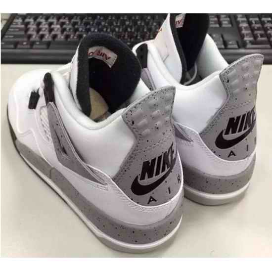 Men  2016 Nike Air Jordan 4 OG ��White Cement�� Shoes
